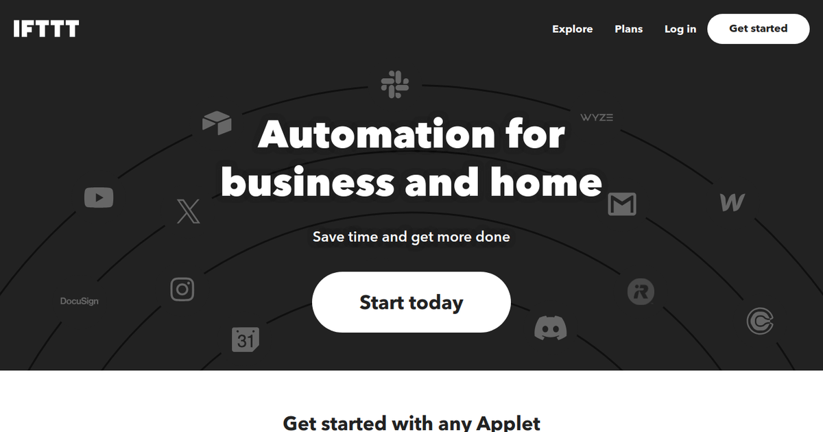 IFTTT screenshot