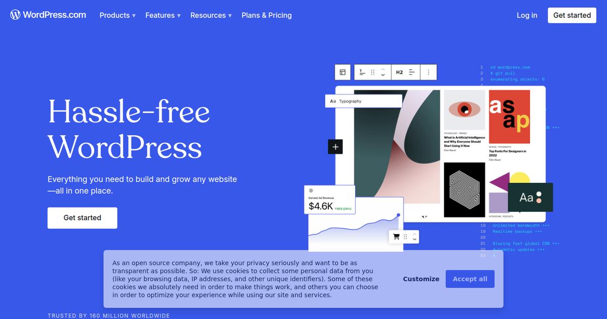 WordPress screenshot